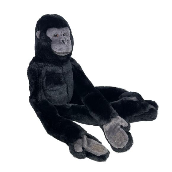 Monkey Hugger Plush It's All Greek To Me Black 18" Hook & Loop Hands Toy #510601 - Picture 2 of 7